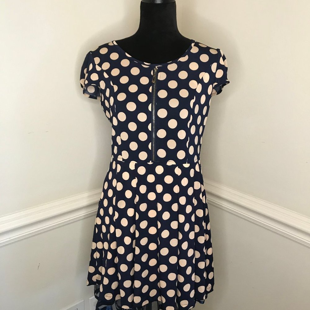 Creammy Polka Dots Dress